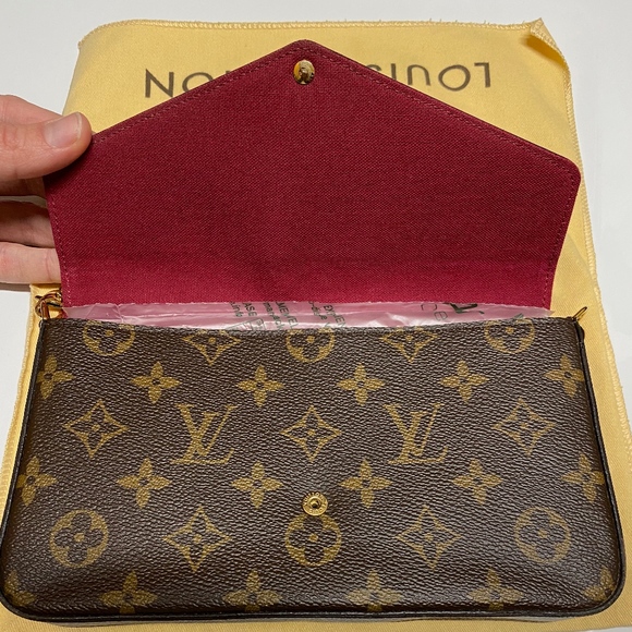 SOLD** Louis Vuitton Felicie Pochette Fuschia - Picture 3 of 8